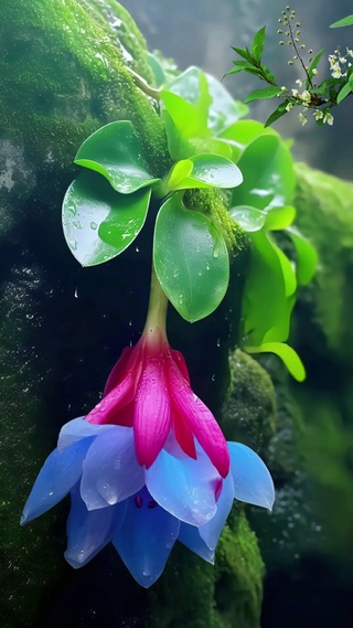 蓝色恋花