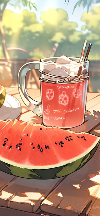 夏日解暑西瓜汁