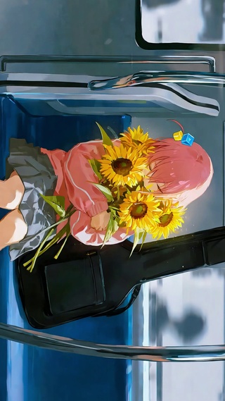 动车里的波奇酱