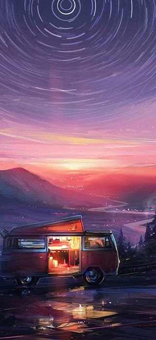 夕阳下的风景