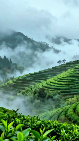 护眼治愈茶山4K