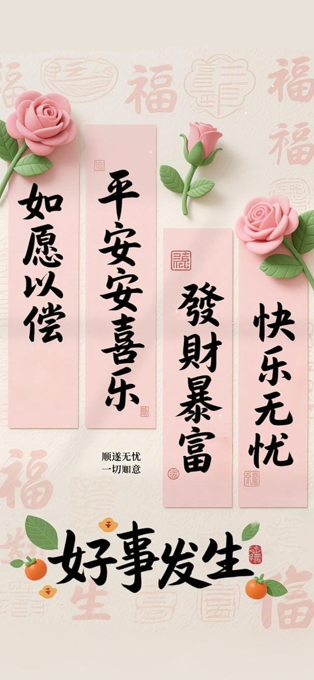 好事发生 如愿以偿