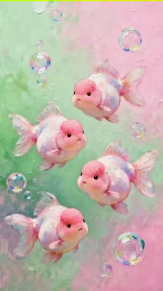 油画富贵鱼