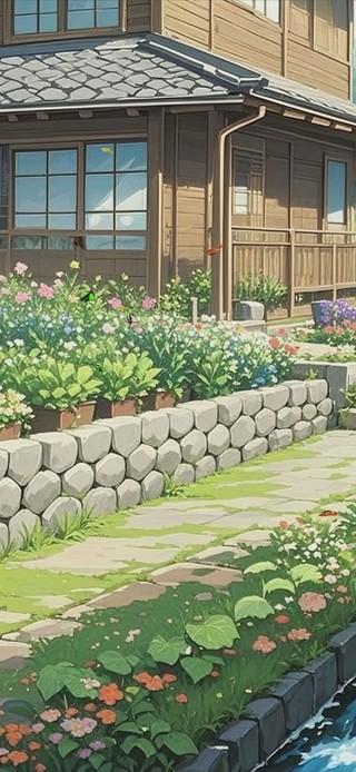 护眼花景