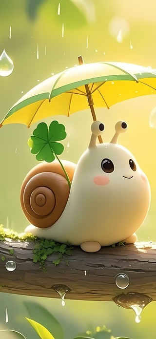 雨天的小蜗牛