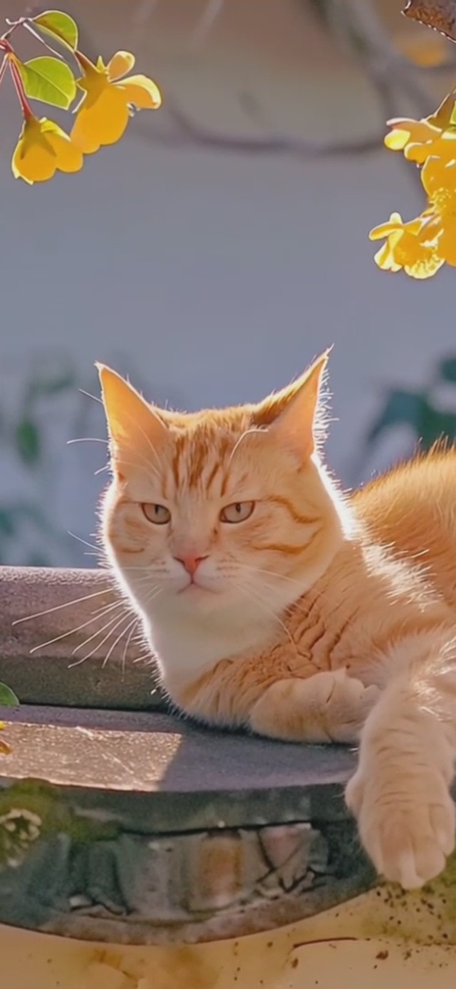 桂花树下桂花猫