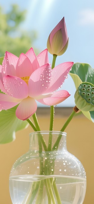 小清新荷花