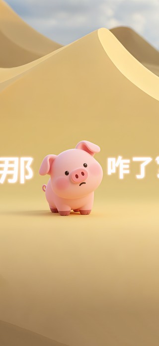 那咋了？猪猪手机壁纸
