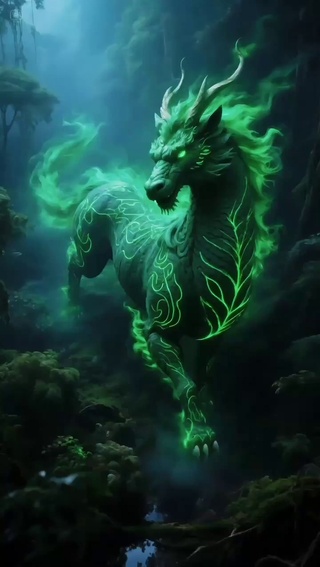五色麒麟绿兽