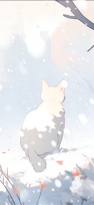雪中猫咪