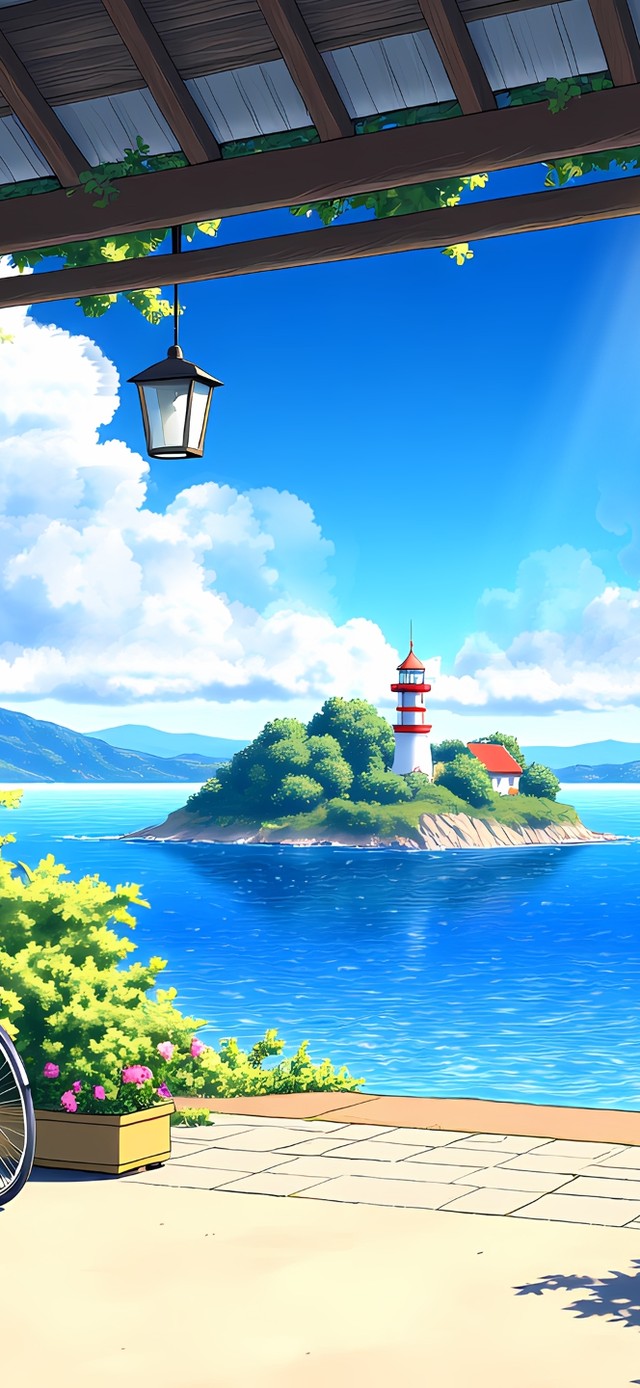 4k海边商铺