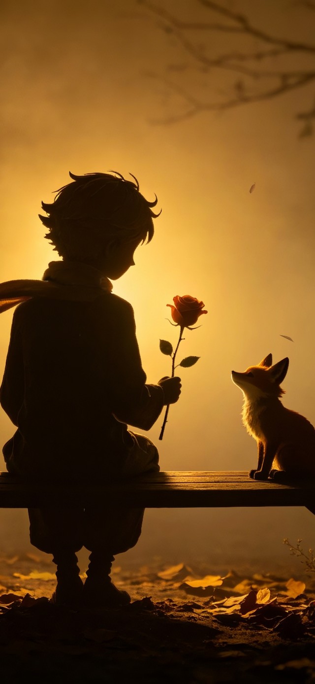 晨雾光影 小王子与小狐狸