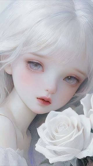 白玫瑰清纯BJD少女