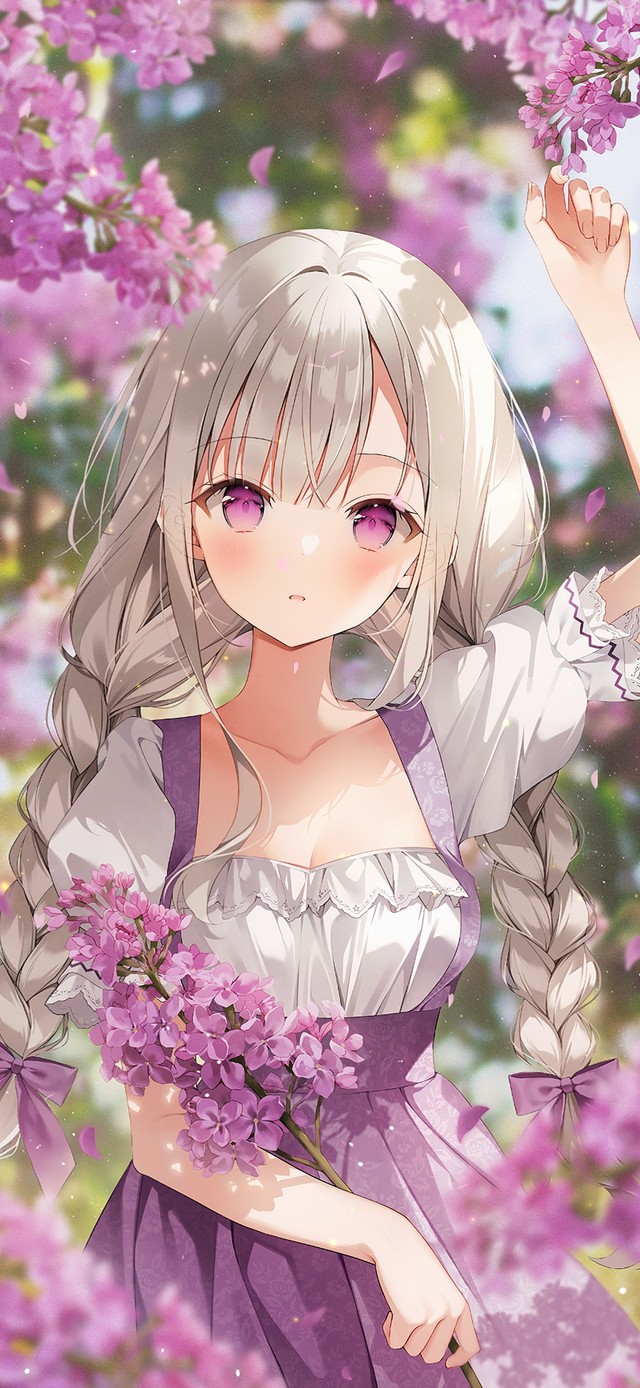 4K唯美治愈清纯樱花美少女