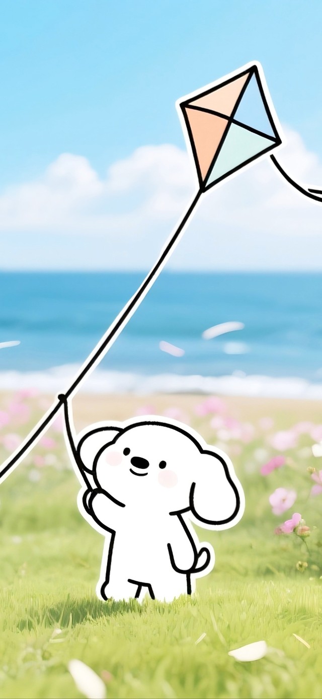 假期去踏青放风筝吧