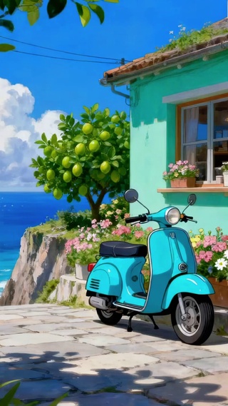 花与海风