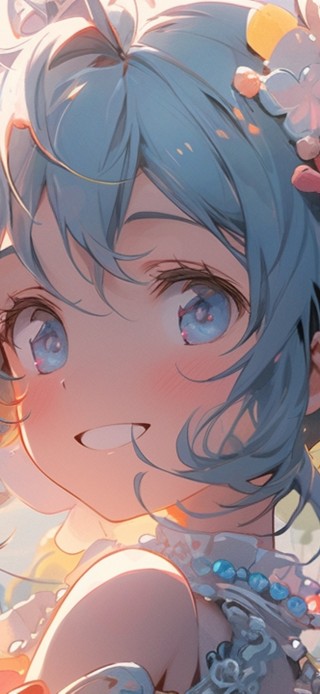 阳光下的甜心少女