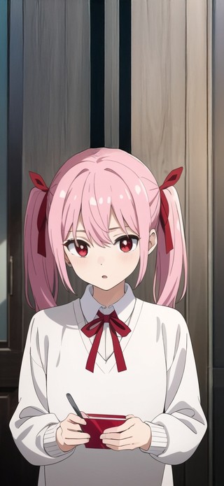 唯美粉发少女