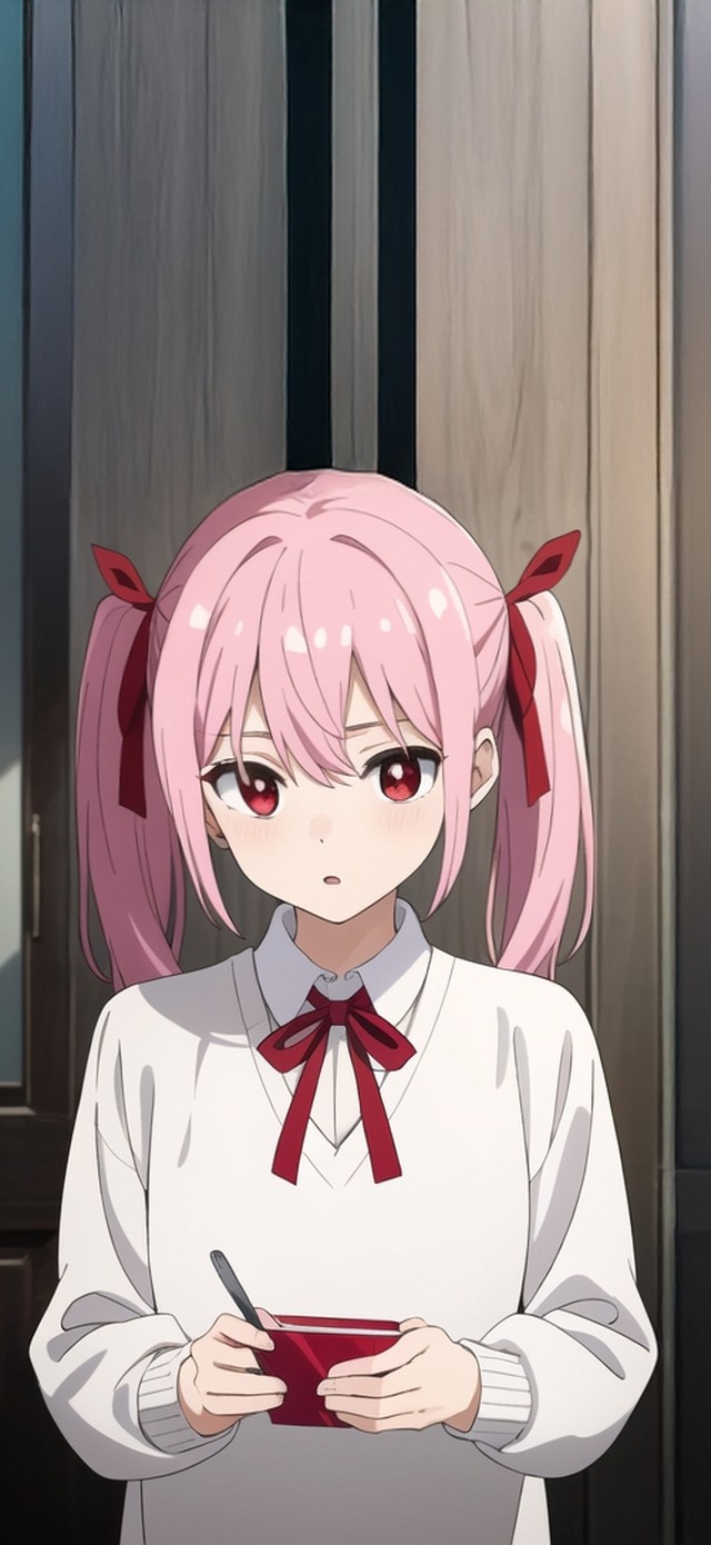 唯美粉发少女