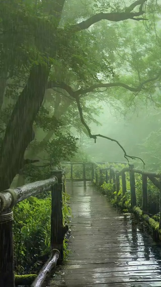 喜欢看着雨发呆