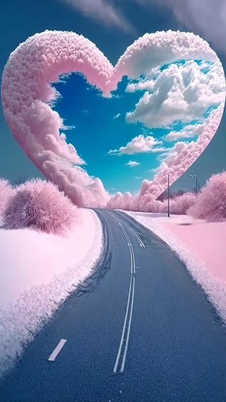 浪漫爱心云