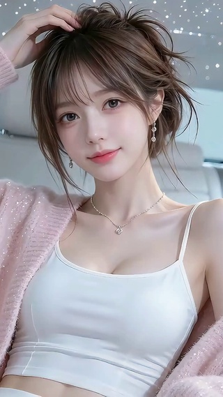 车厢可爱少女