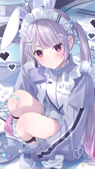 电玩兔耳少女