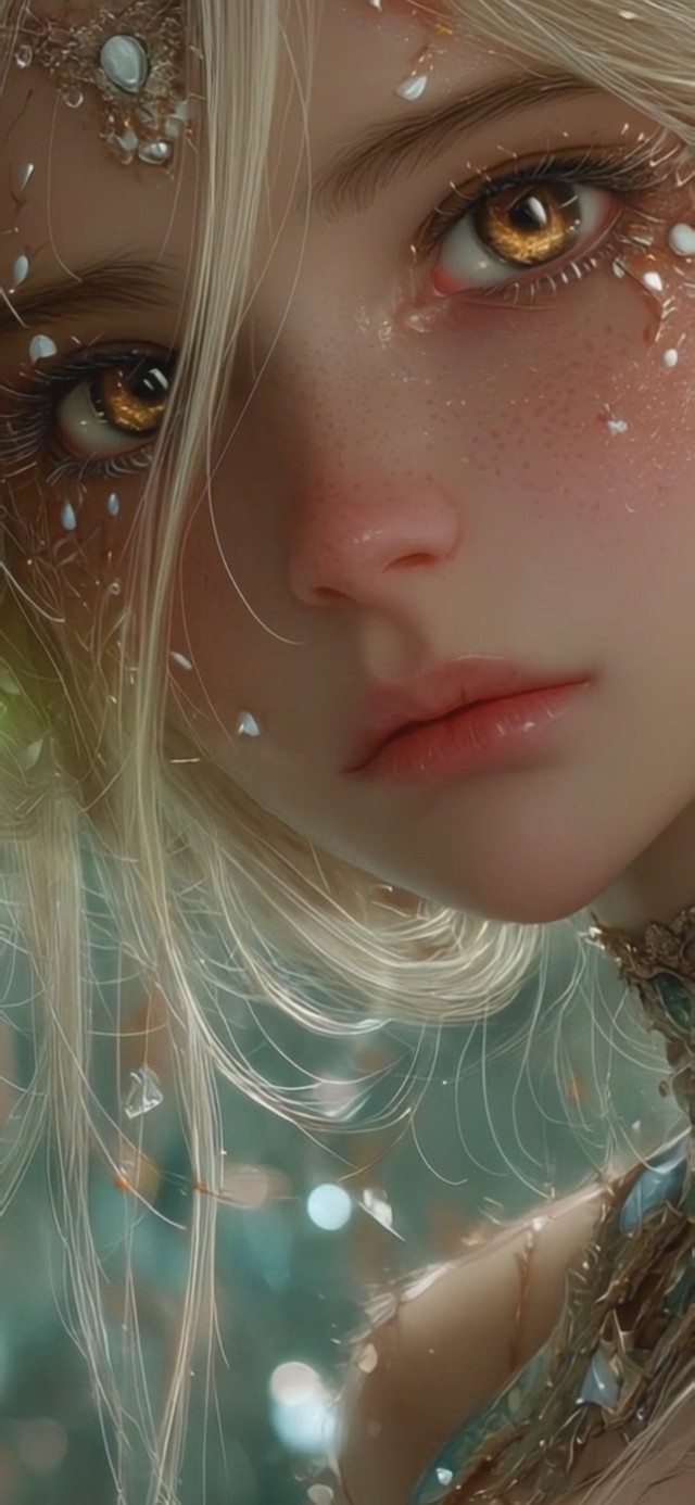 4K金发精灵少女