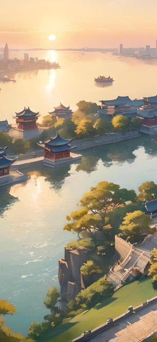 湖边风光