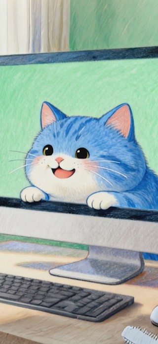 屏幕蓝猫