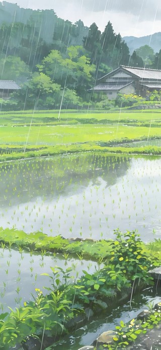 午后听雨