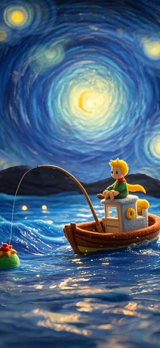 梵高星空 小王子海钓