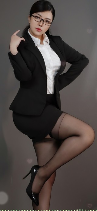 【高清】性感清纯制服女秘书
