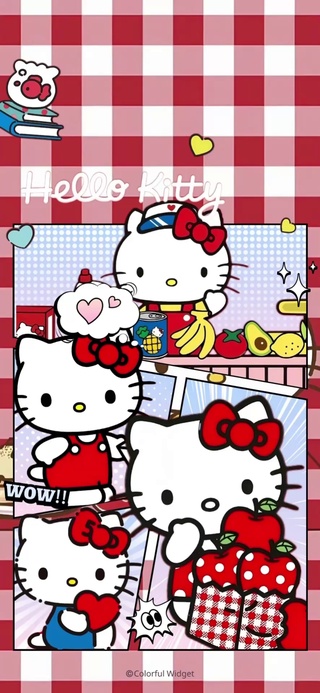 hello kitty红色动态壁纸