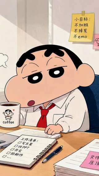 今日打工人蜡笔小新