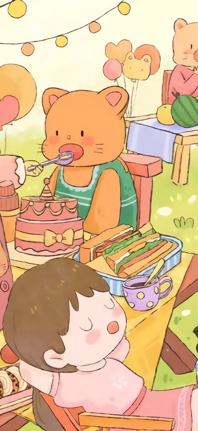 悠闲草地野餐