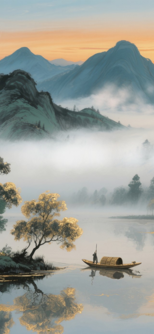 国风水墨山水