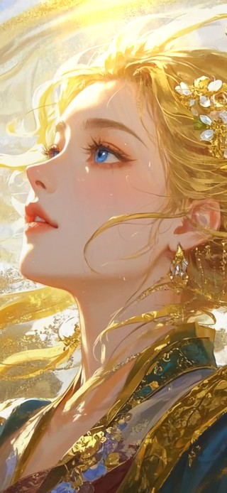 花漾壁纸鎏金神女