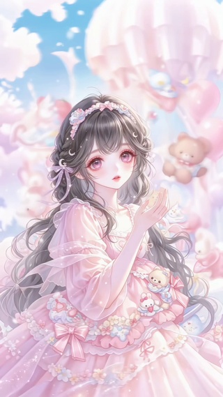 清甜小少女静谧温柔眸光