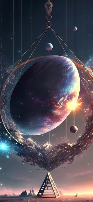 4k梦幻治愈炫酷星球