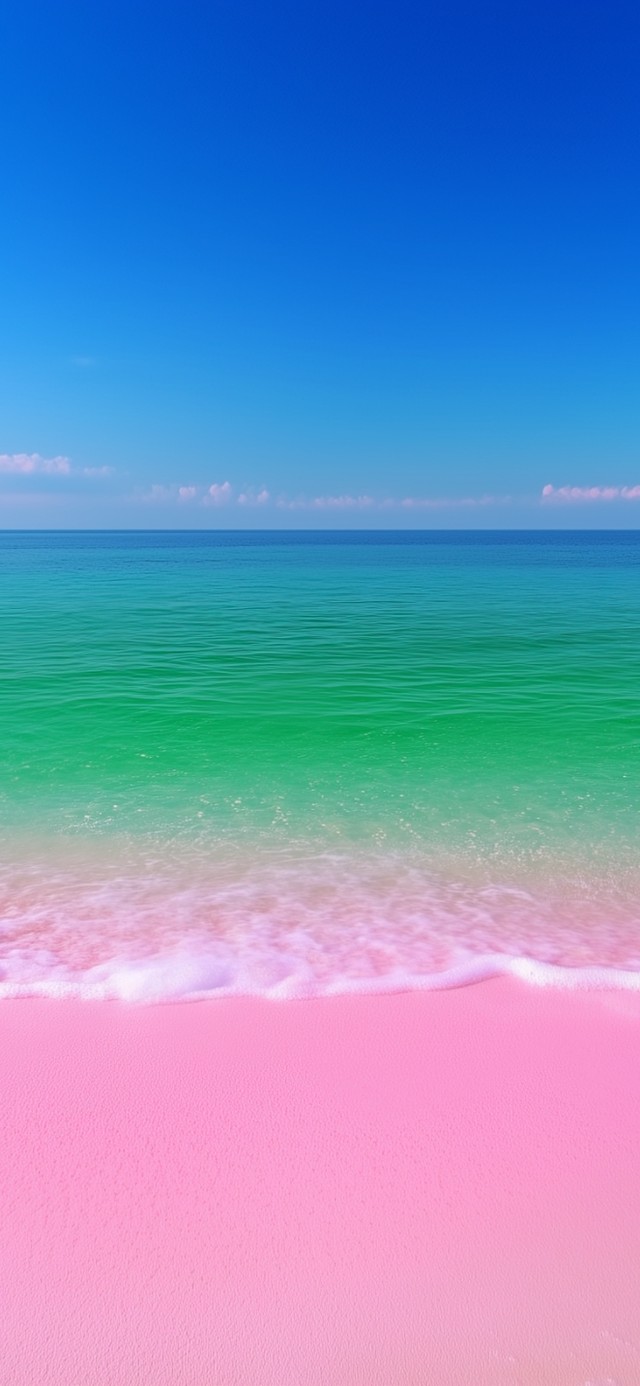 粉色海滩