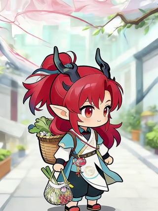 明日方舟余：买菜
少年街边侧脸Q版可爱