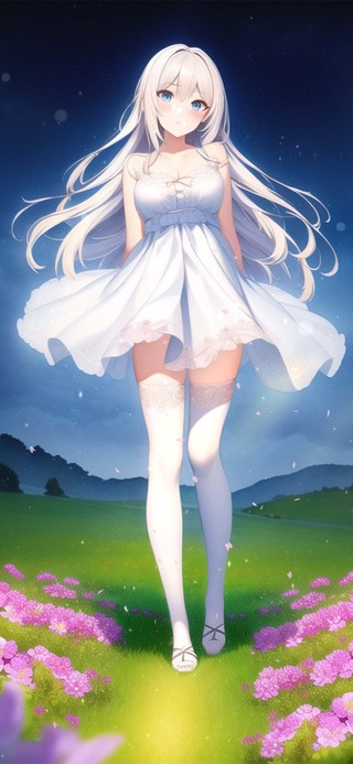 二次元白裙少女