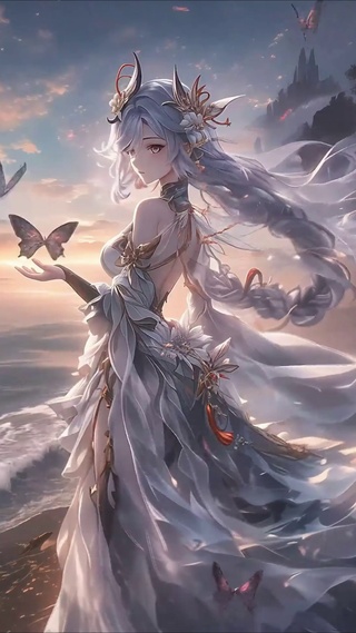 申鹤丨银裳沧澜丨