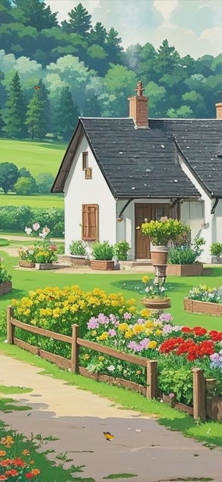 护眼绿景