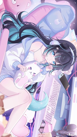 可爱电竞女孩
