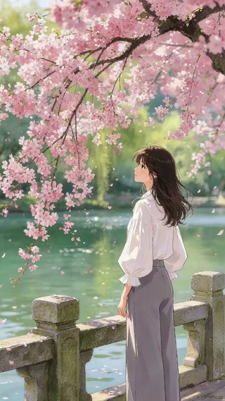 樱花树下