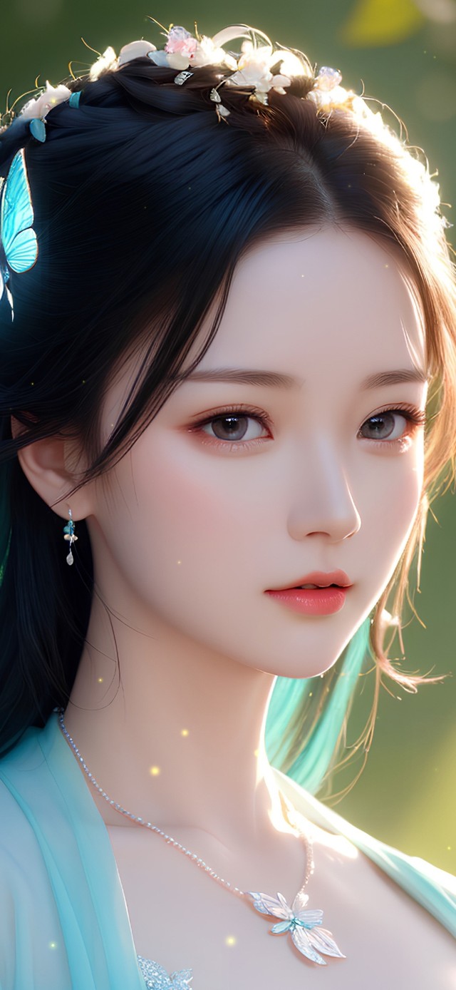 4K唯美清纯古风美女