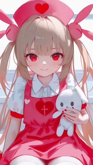 呆萌可爱二次元小美女