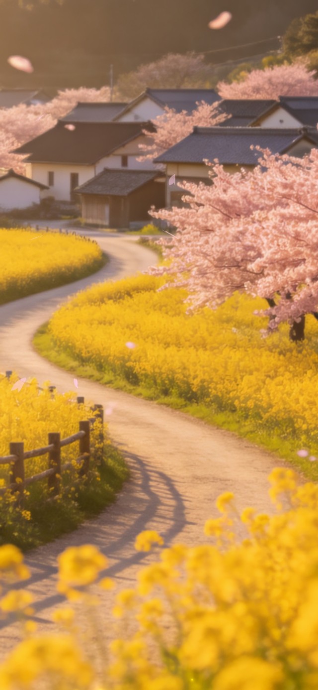 花漾壁纸|花田小径